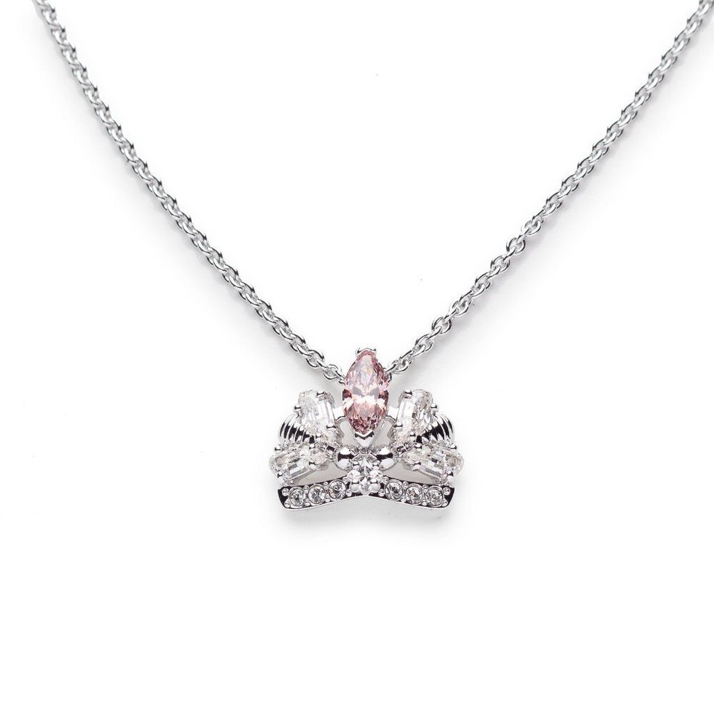 Swarovski 5501076 Bee a Queen Tiara necklace jewelry white gold tone brand new